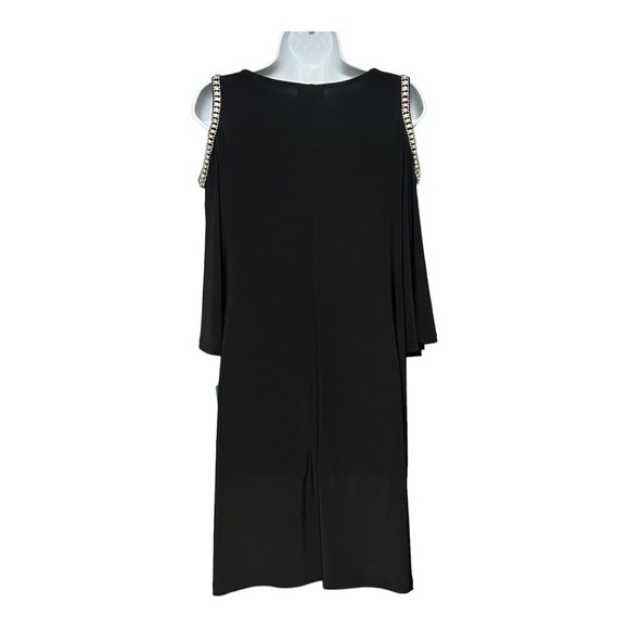 MSK Crystal Trimmed Cutout Dress Black Timeless Special Occasion Evening Wear - Picture 3 of 10